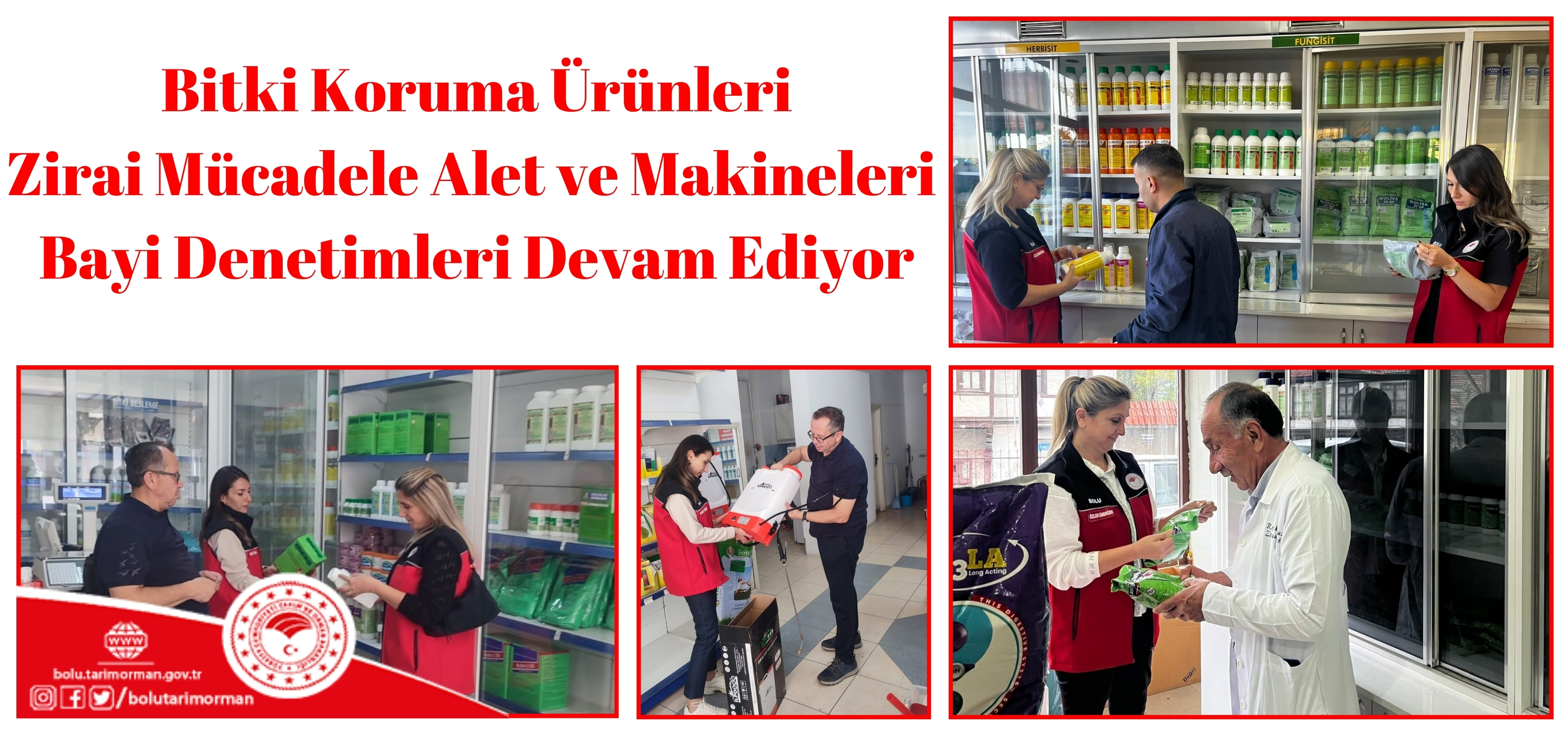 Bitki Koruma Ürünleri Zirai Mücadele Alet ve Makineleri  Bayi Denetimleri Devam Ediyor